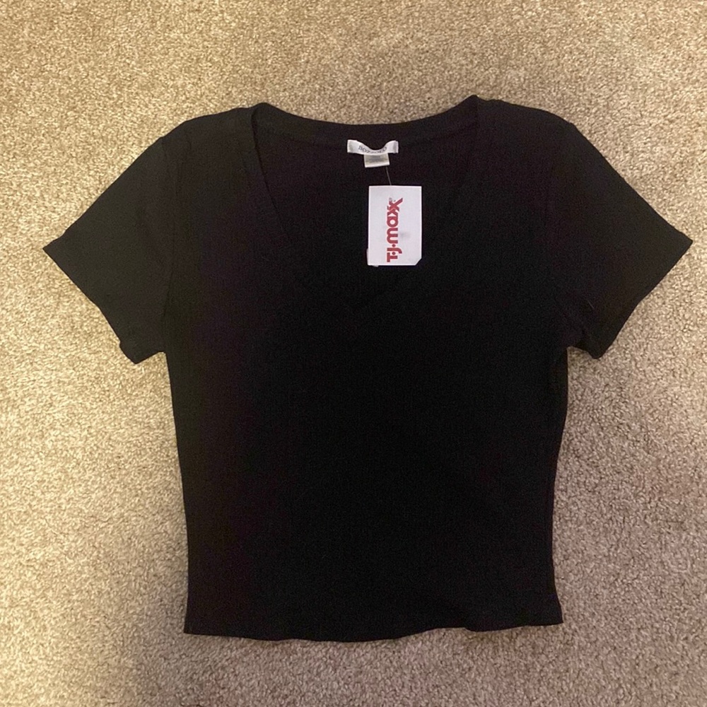 Black crop top
